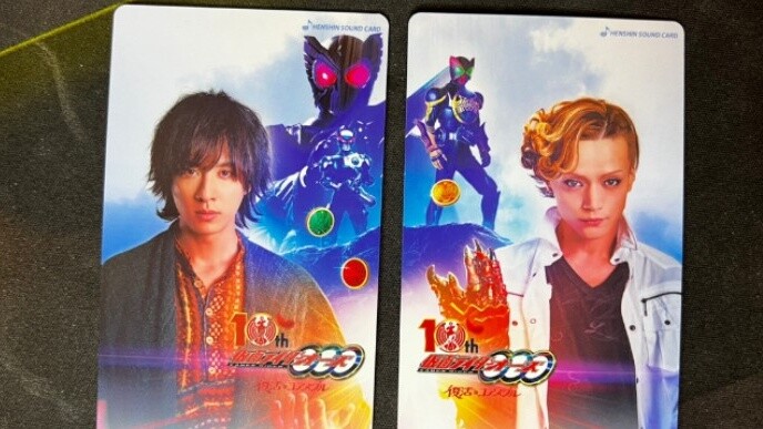 ANKH two-person dialogue voice transformation sound effect card Kamen Rider OOO 10th Anniversary Mov