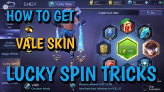 HOW TO GET VALE SKIN LUCKY SPIN TRICKS!!