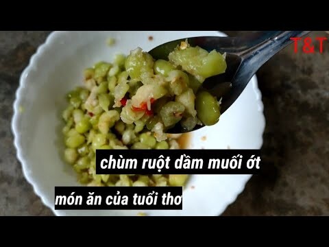 chùm ruột dầm muối ớt, món của tuổi thơ