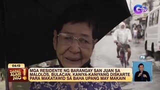Mga residente ng Bulacan, kanya-kanya ang diskarte para makatawid sa baha | Dapat Alam Mo!