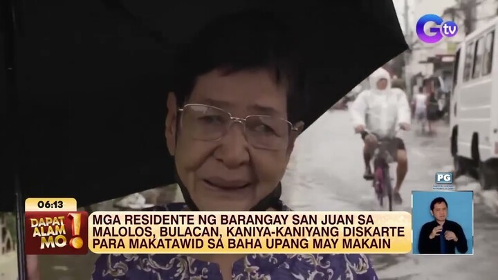 Mga residente ng Bulacan, kanya-kanya ang diskarte para makatawid sa baha | Dapat Alam Mo!