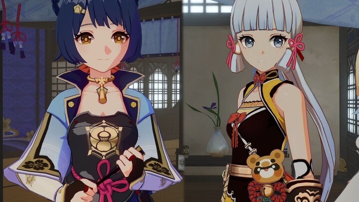 Pertemuan epik antara Xiangling dan Kamisato Ayaka