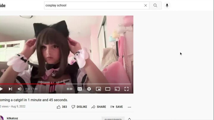 becoming a catgirl in 1 minute and 45 seconds. - YouTube