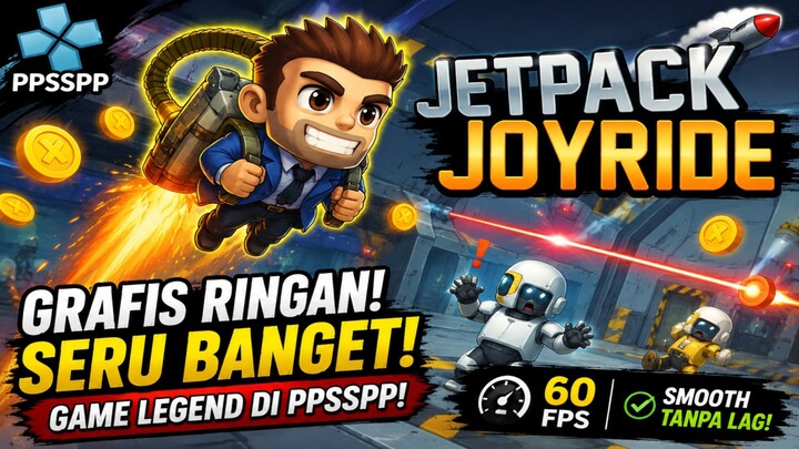 Main Jetpack Joyride Versi PPSSPP, Ternyata Masih Seru!!!🔥