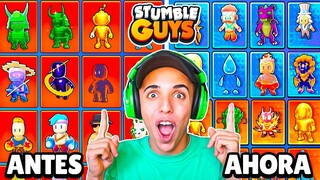 PROBÉ la NUEVA ACTUALIZACIÓN de STUMBLE GUYS!😍 *SKINS MITICAS*