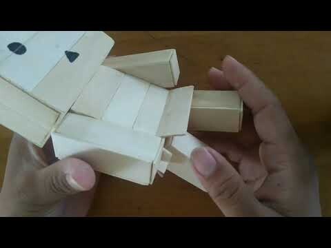 Hướng dẫn làm người gỗ danbo  bằng que kem