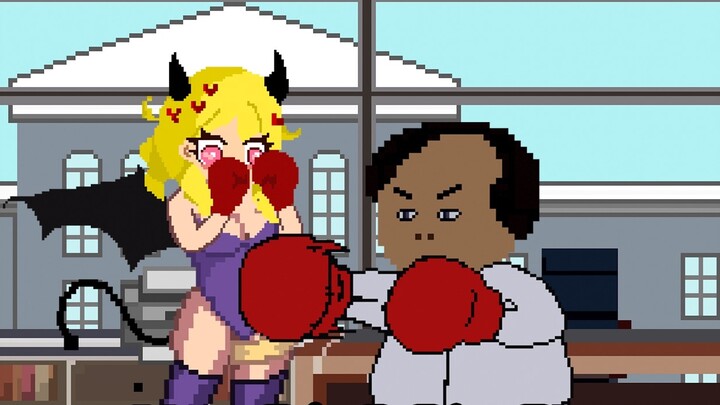 When boxing with a secretary, it's the punch that's hitting, but it hurts