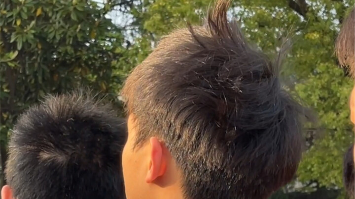 This hair probably won't hold without a little water, hahaha