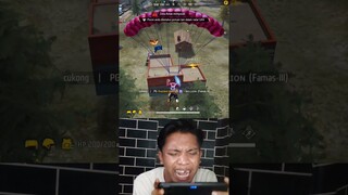 Sialan bangettt gua nyangkut di jendela gesss🤣|| #amboenihges #freefire #shorts