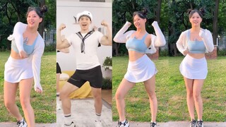 【小汤圆】全网最怕 - 微胖女孩带着咸鱼干向刘畊宏发起绝地挑战！水手怕水，你们怕我！
