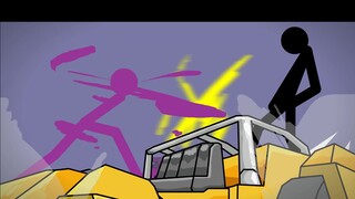[Stickman/JOJO]-DIO VS Jotaro menggunakan stickmen untuk menciptakan kembali pertarungan terakhir DI