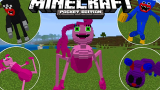 แจก+รีวิวแอดออนPOPPY PLAYTIME2 โครตเจ๋ง!! มีตัวละครจากเกมเยอะมาก Minecraft pe 11831