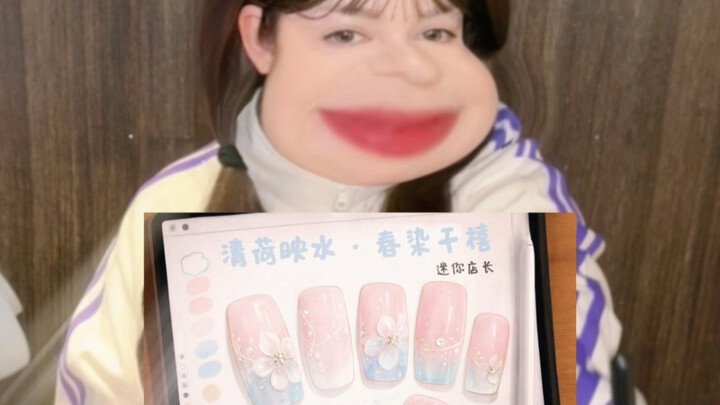 When I’m the daughter of a nail salon owner! I even designed a trending nail art for a customer insp