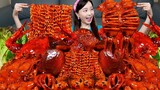 오징어 🦑 해물 알찜 가리비 불닭볶음면 먹방 & 레시피 Squid Scallop Roe Seafood Boil & Fire Noodles Mukbang ASMR Ssoyoung