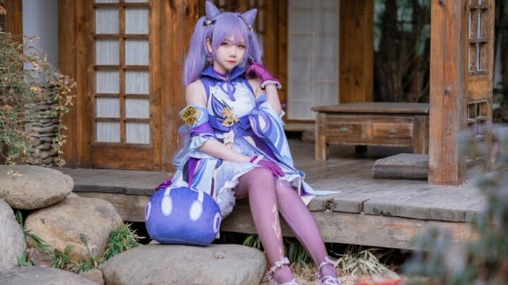 sexycoser.com-Genshin Impact Keqing Cosplay Movie