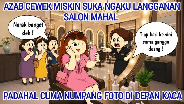 AZAB CEWEK MISKIN SUKA NGAKU LANGGANAN SALON MAHAL PADAHAL CUMA NUMPANG FOTO DI