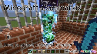 Minecraft Commands [Thai]: วิธีสร้างครีปเปอร์ไฟฟ้า Charged Creeper [1.7.2]