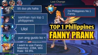 TOP 1 PHILIPPINES FANNY PRANK 🇵🇭 | FANNY PRANK | MLBB