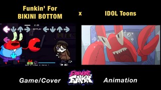 “FUNKIN FOR BIKINI BOTTOM” But Everyone Sings It | GAME x SpongeBob x FNF Animation