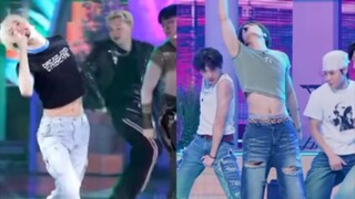 หนุ่มคนนี้ยังชอบชุดกางเกงเอวต่ำกับเสื้อยืดรัดรูปสั้นสุดๆ อยู่เลย