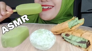 ASMR SANDWICH MACHA ICE CREAM|MOCHI MATCHA|ICE CREAM MACHA| HAKU