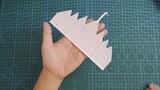 Use templates to make amazing surf paper airplane jagwing
