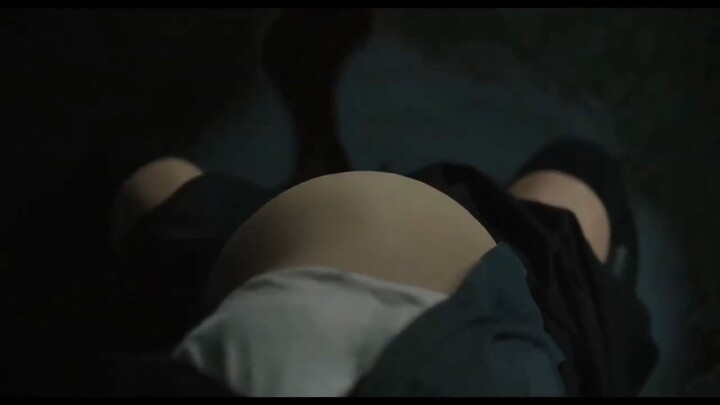 First Omen - pregnant belly expansion scene