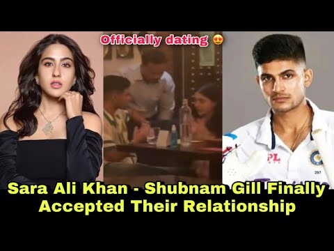 Sara Ali Khan and Shubman Gill Finally in Official Relationship Confirmed | Bollywood couples |