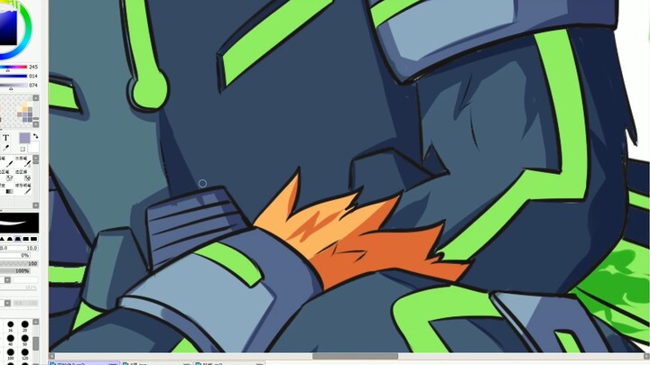 [Painting process] Animal design painting - No. 0 experimental body. A strange beast with a secondar