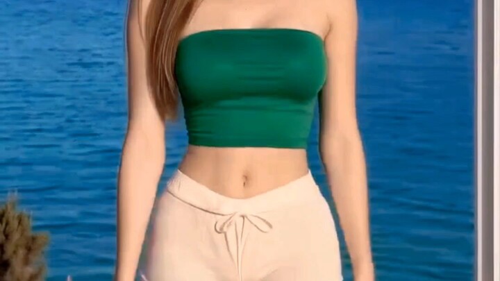 That Green Top Everyone Is Searching For Right Now #summeraesthetic #beachoutfitideas #pinterestgirl