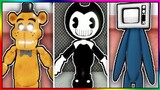 How To Get "FREDDY FAZBEAR", "BENDY" and "TV HEAD" BADGES in TREVOR CREATURES KILLER 2 - ROBLOX