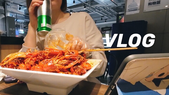 ดอรี่｜ดื่มเบียร์คนเดียว กินกุ้งเครย์ฟิชมื้อแรกของปี｜ไปกินเนื้อย่างซินเจียงและไก่จานใหญ่กับน้องสาว｜จบ