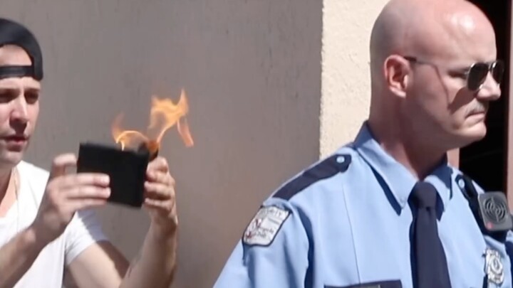 “Officer, I’d like to perform a magic trick for you.”
