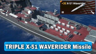 Modern Warships: 3 X-51 WAVE RIDER missile.  online gameplay