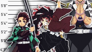 Every Character's Height in Demon Slayer!