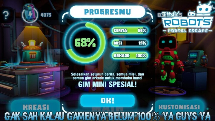 Menyelesaikan Semua Misi Agar Bisa Menghancurkan Whiskertron! |Tiny Robots: Portal Escape Part 8