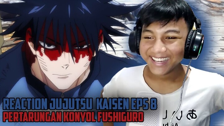 BAKU HANTAM BERSAMA QORYGORE - REACTION JUJUTSU KAISEN EPS 8 INDONESIA