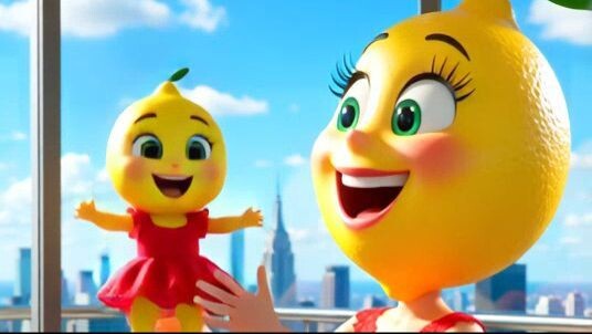 AI generated funny Fruits video