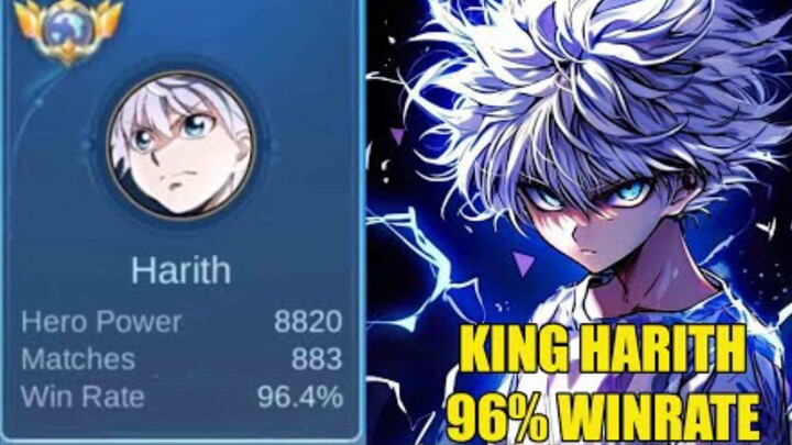 Raja HARITH 96% winrate pembantai pro player di ranked - top 1 GLOBAL RANK LEADERBOARD