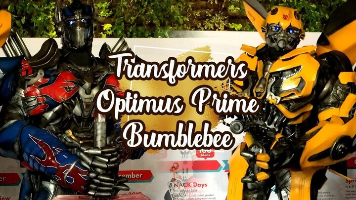 [ EVENT ] Transformers Cosplay : Optimus Prime & Bumblebee - Telkom Hack Fest 2019 / Innovation Day