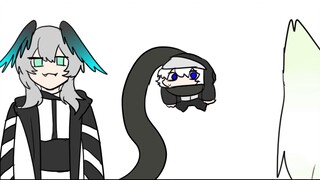 I love snakes! Snakes are wrapping around me! ! !