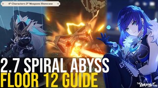 2.7 SPIRAL ABYSS FLOOR 12 GUIDE AND STRATEGY | 2.7 Genshin Impact