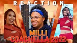 MILLI Concert Coachella 2022 REACTION | SHE LIT THAT STAGE UP!!!