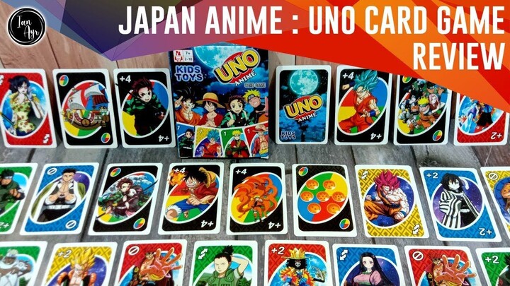 [ REVIEW ] Anime アニメ UNO Card Game - Kartu Dragon Ball ドラゴンボール One Piece ワンピース Naruto ナルト KnY 鬼滅の刃