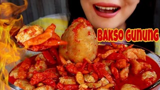 ASMR BAKSO GUNUNG KUAH PEDAS JONTOR | ASMR MUKBANG INDONESIA  EATING SOUNDS