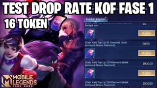 MARI KITA TEST DROP RATE 16x GACHA KOF FASE 1 MENGGUNAKAN TOKEN - APAKAH WORTH IT? MOBILE LEGENDS