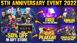 5th Anniversary Event Free Fire | Free Fire 5th anniversary event | free fire new event | MG Gamers