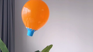 Let's make a flying hot air balloon with your kids at home during the holiday! It's super easy and f