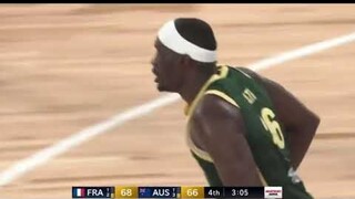 Rudy Gobert POSTER DUNKED on by Australian Duop Reath | Highlight | FIBA | (8/20/23)