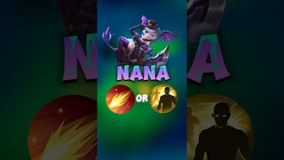 Nana spell flameshot or fliker ?? #contentcreatormlbb #wiamungtzy #nana